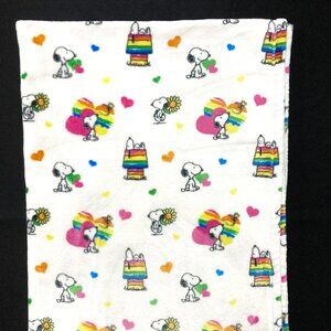 Snoopy Fleece Blanket Berkshire Blankets Peanuts Woodstock Valentine Hearts